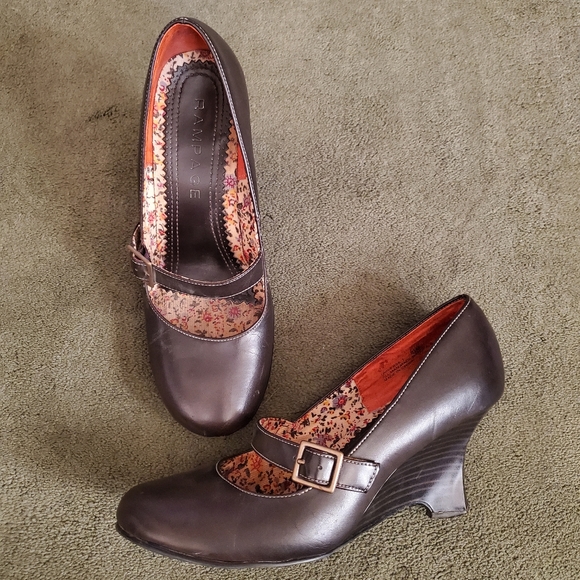 Rampage Shoes - Rampage Maryjane Wedge Heels